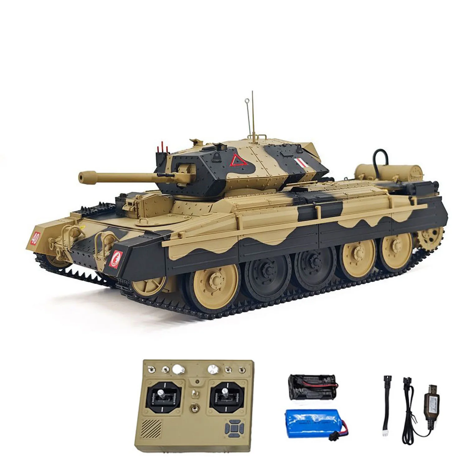1/16 Mini CoolBank RC Panzer M8 HMC Scott MK III Funksteuerung Kampfpanzer Simulation Rauch Sound Lichter RTR Kampfradio Panzer