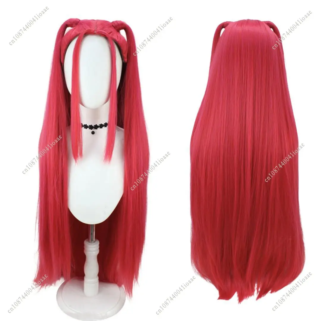Película caliente Kpop niños niñas Cosplay peluca Mira Rumi Demon Hunters púrpura negro rojo pelo largo Halloween Cosplay pelo Anime peluca Accesorios