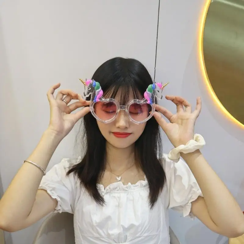 652F Kỳ Lân Kính Trái Tim Mới Lạ Vui Đảng Kính Kỳ Lân Kính Mắt Kỳ Lân Trang Phục Kính Mắt Kỳ Lân Dự Tiệc