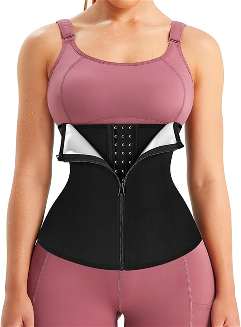 Women Body Slimming Shapewear Waist Trainer Sweat Sport Corset Belly Sheath Modeling Straps Posture Shaper Belt Cincher Girdles