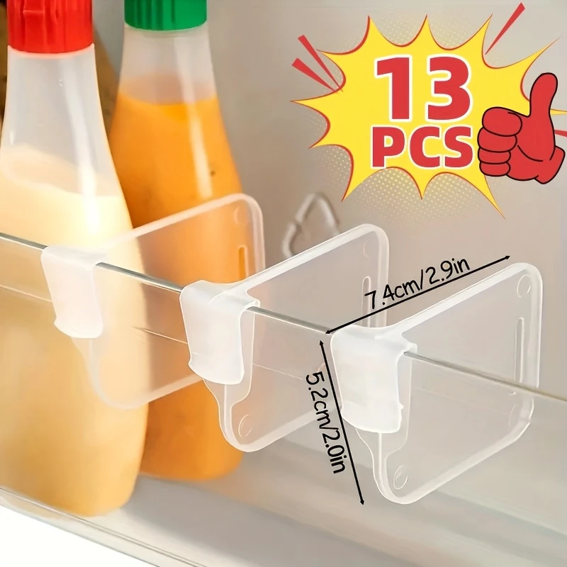 Adjustable Snap-On Refrigerator Divider, Multifunctional Fridge Storage Organizer Partition For Fridge Door