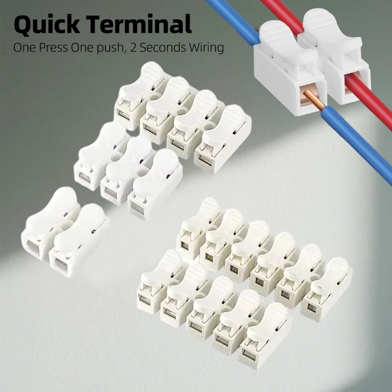 

Клеммная колодка CH-2/3/4/5/6/12P для быстрого подключения проводов, клеммный соединитель для светодиодных ламп, аксессуар для освещения