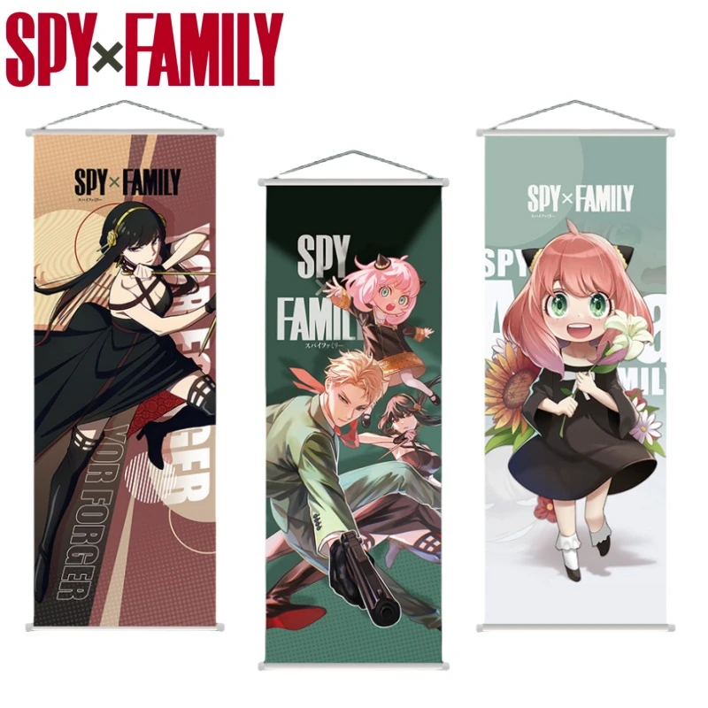 SPY×FAMILY New Scroll Hanging Cartoon Anya Forge Room Decoration Wallpaper Anime Peripherals Girls Two-dimensional Gifts