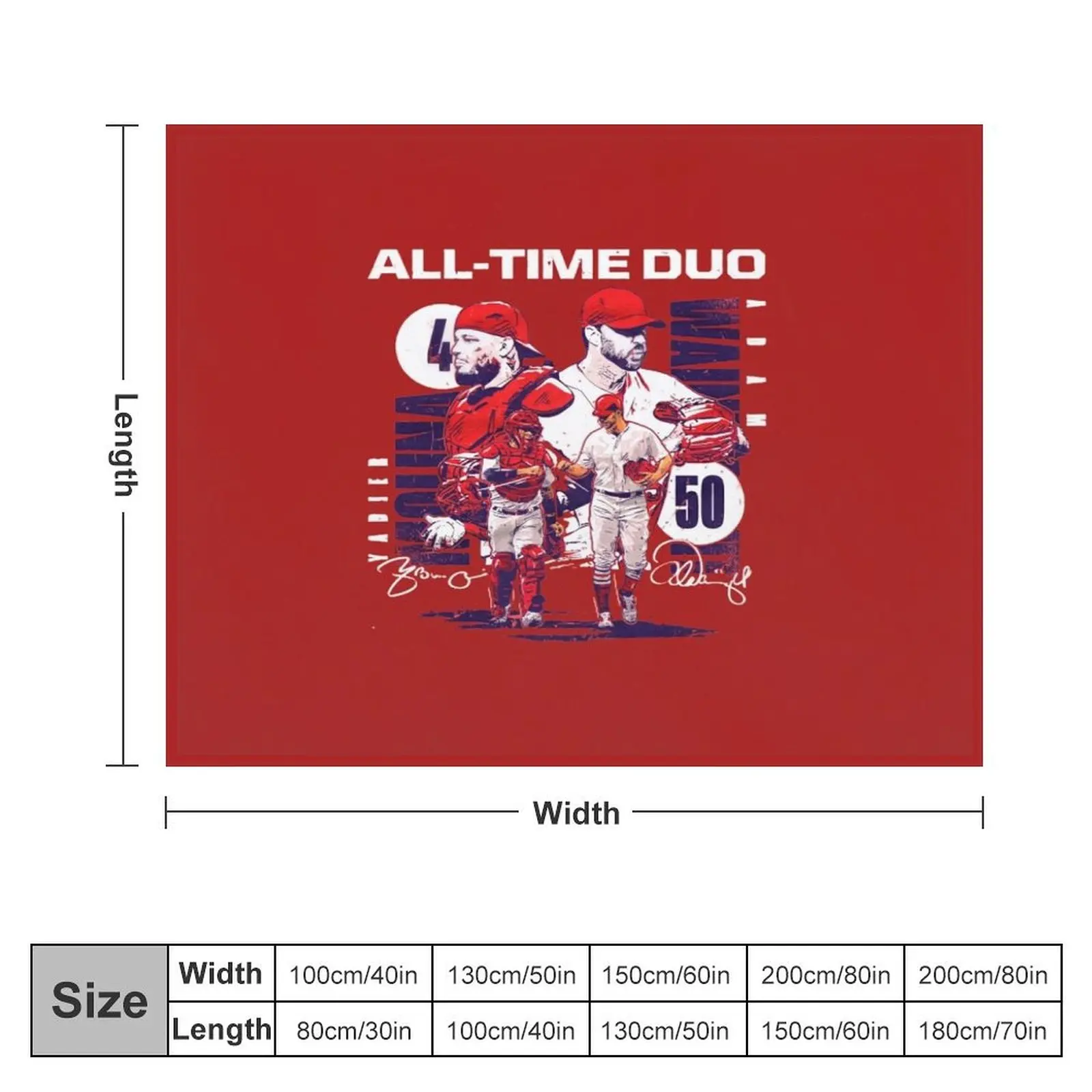 Molina and Wainwright all time duo Throw Blanket anime Bed linens Single wednesday Blankets