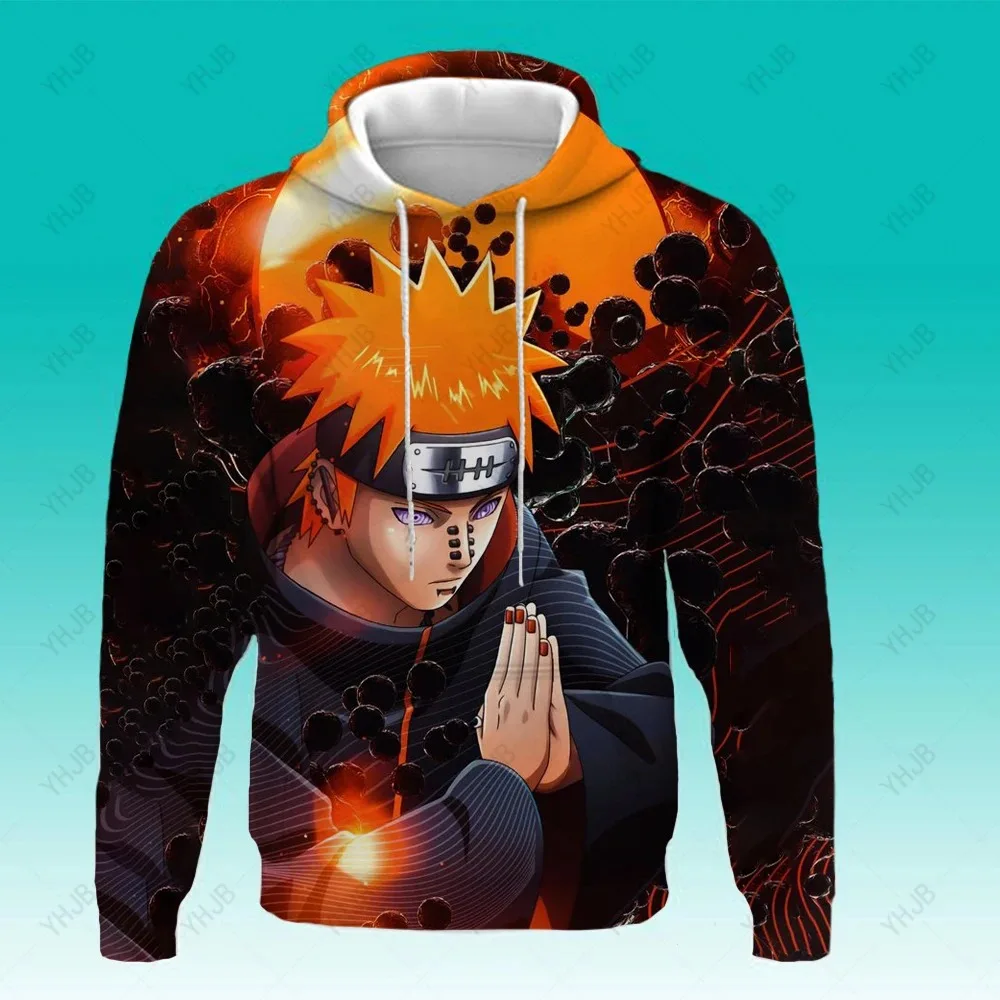 

2025 Anime Uzumaki Naruto 3D Printed Men's Hoodie Fashion Children's Boys Hoodie Oversized Naruto Pullover Casual Sweatshirt
