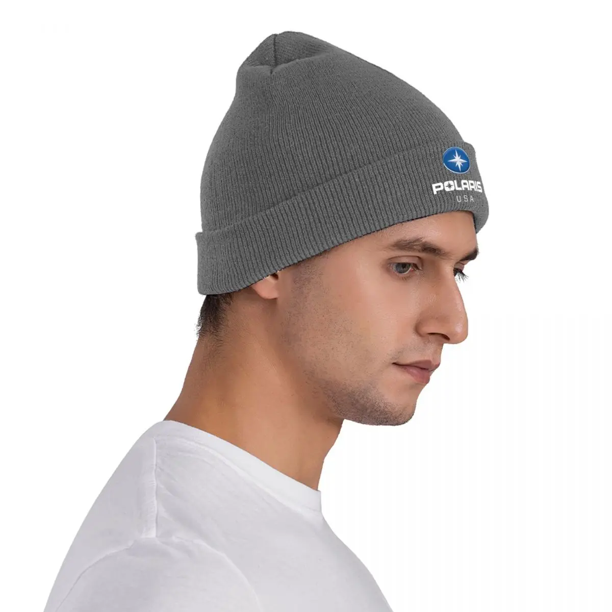 Polaris Logo Warm Knitted Cap Hip Hop Bonnet Hat Autumn Winter Outdoor Beanies Hats for Men Women Adult