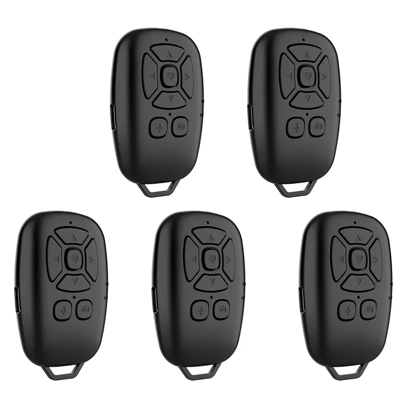 

【Buy It-Now!】5X Bluetooth Remote Control Selfie Camera Shutter Release Mobile Phone Button E-Book Turn Page Photo Wireless Contr