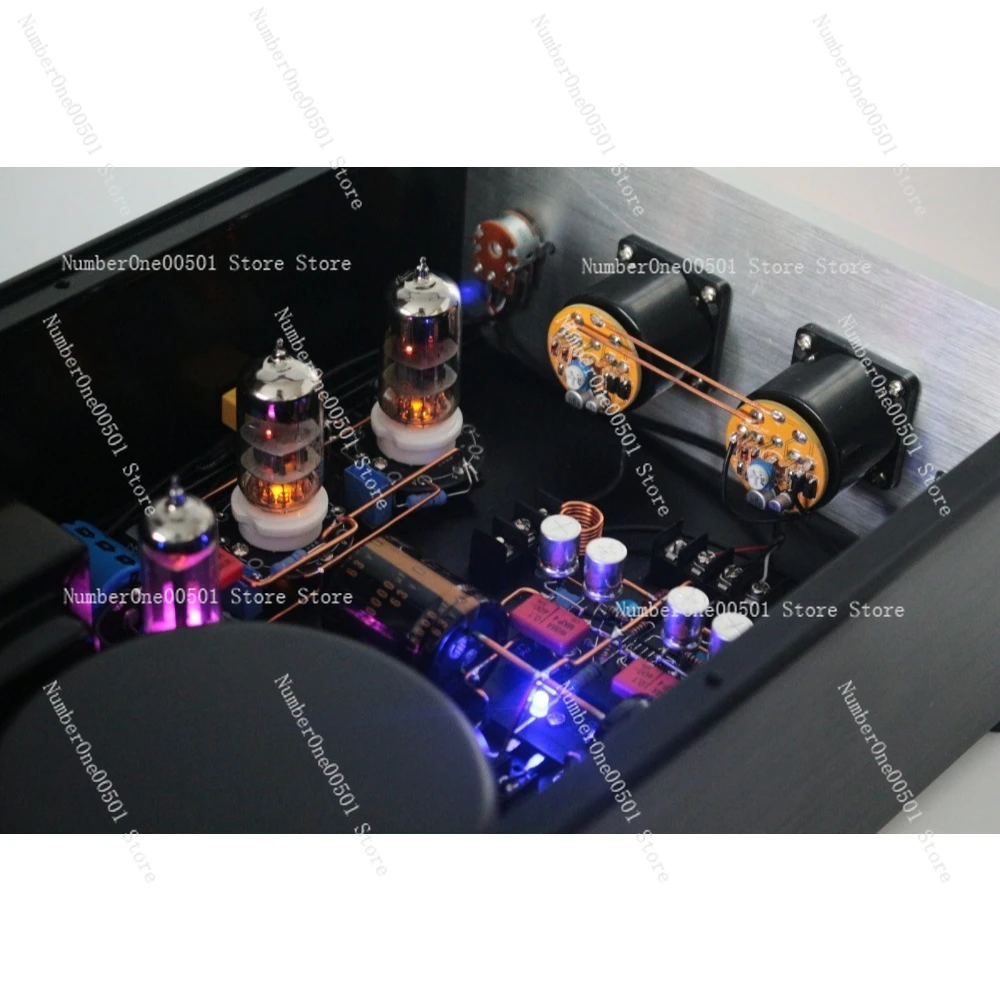 

Транзисторный предусилитель TDA7293 LM3886 6n3 12AX7 с VU-метром, прозрачной крышкой, теплым звуком и чёткими деталями звука