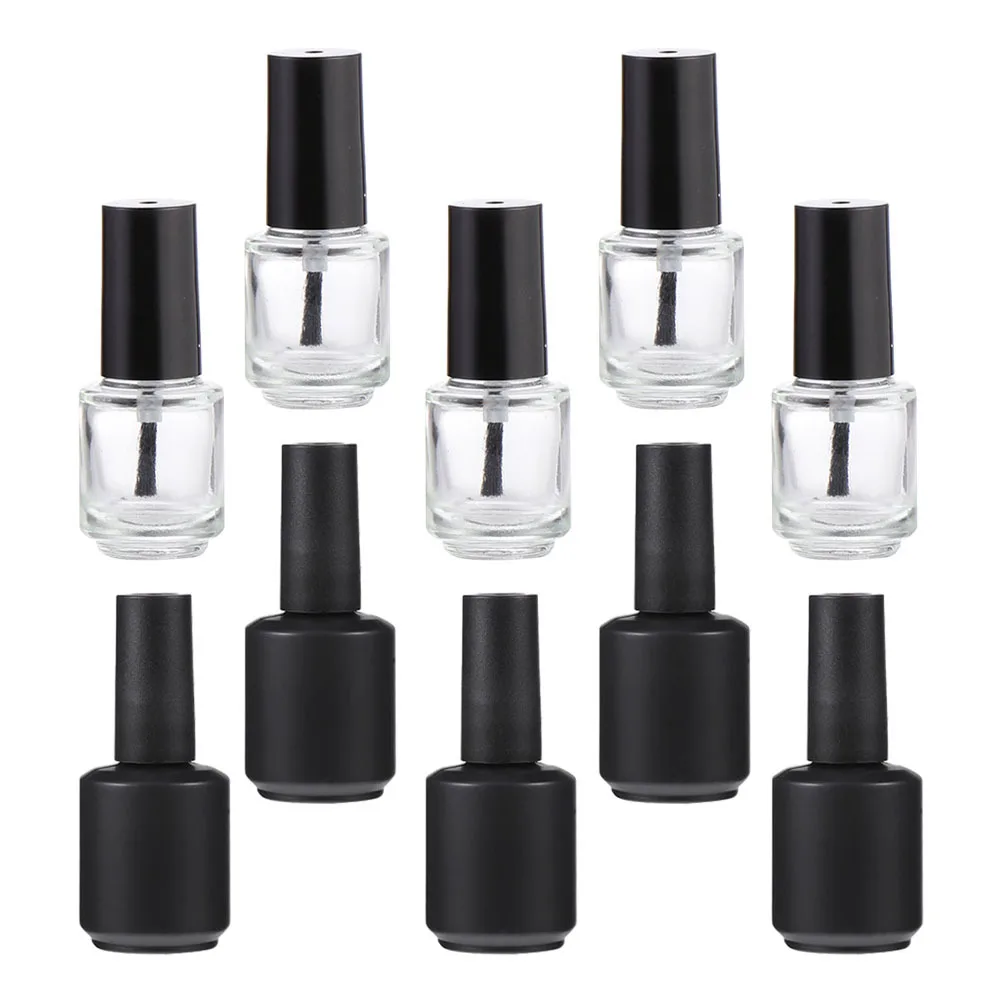 10 stuks lege nagellakflessen premium glas hervulbare lekvrije flessen voor nagelgel etherische olie reisopslag