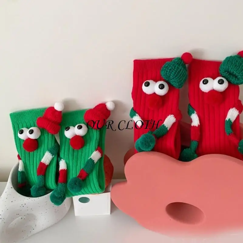 Phim hoạt hình mới lạ Big Eyes Bông Giáng sinh từ tính cho trẻ mặc đồ dệt y1ac