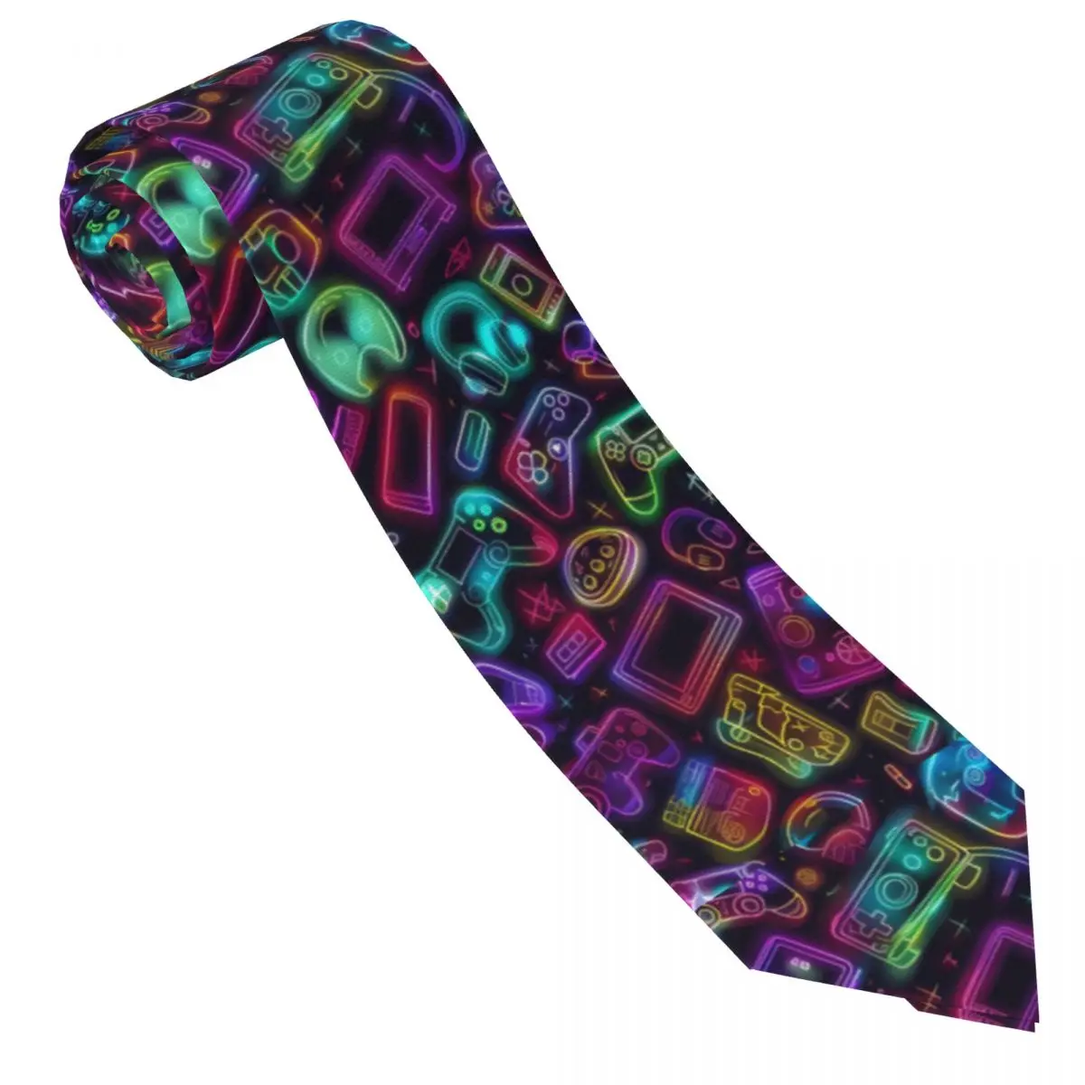 Video Game Neckties Fashion Neck Ties for Men Accessories Gravatas Gift