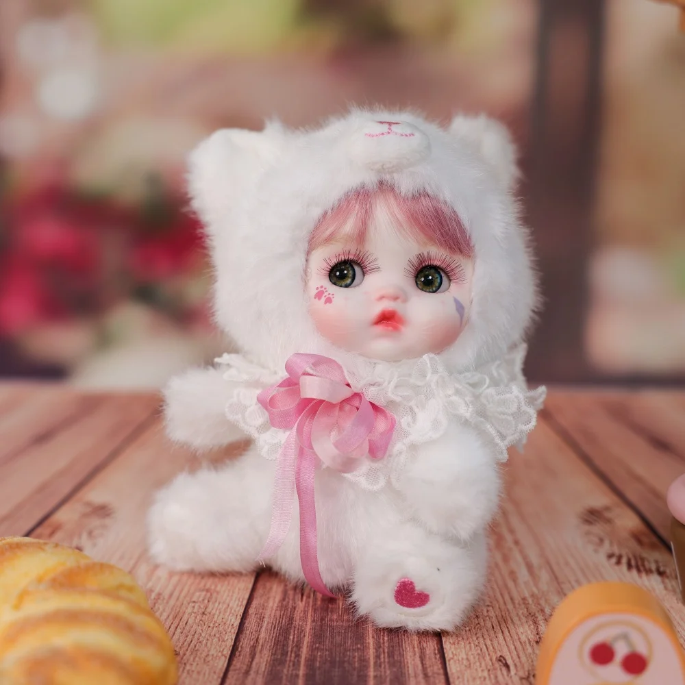 Оригинальная 8-дюймовая фарфоровая кукла Cloveray, каваи, животное, керамическое лицо, тело, плюшевая кукла, высокое качество, коллекционная художественная кукла ручной работы, подарок