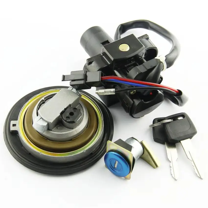 For Honda CB600F Hornet CB600F22 Hornet S PC36 CB250 Hornet 250 OEM:35010-MBZ-D00 Motorcycle Key Fuel Cap Kit Ignition Switch