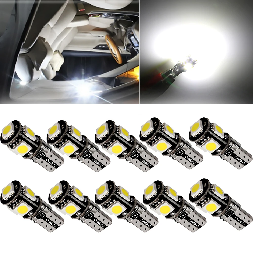 

10Pcs W5W T10 LED Bulb Car Interior Light For BMW E46 E39 E90 E60 E36 F30 F10 E30 E34 X5 E53 M F20 X3 E87 E70 E92 X1 M3 X6 E38