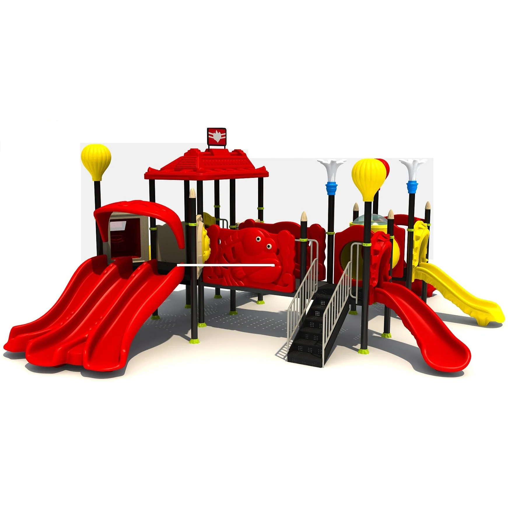 Exported to Maldives Gorgeous Park Playground CE Certified Resort Outdoor Play Facilities for Kids HZ-160310