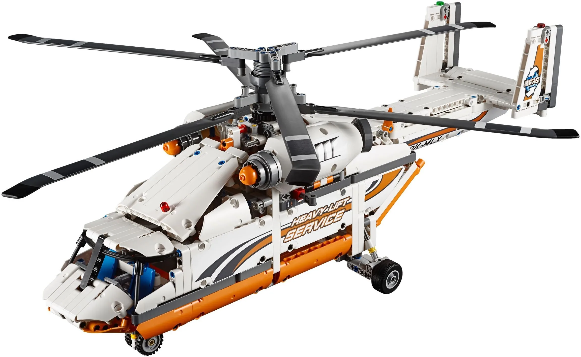

IN STOCK 40026 20002 technic series 1060pcs Double rotor transport helicopter Model Building blocks Bricks Compatible 42052 Toys