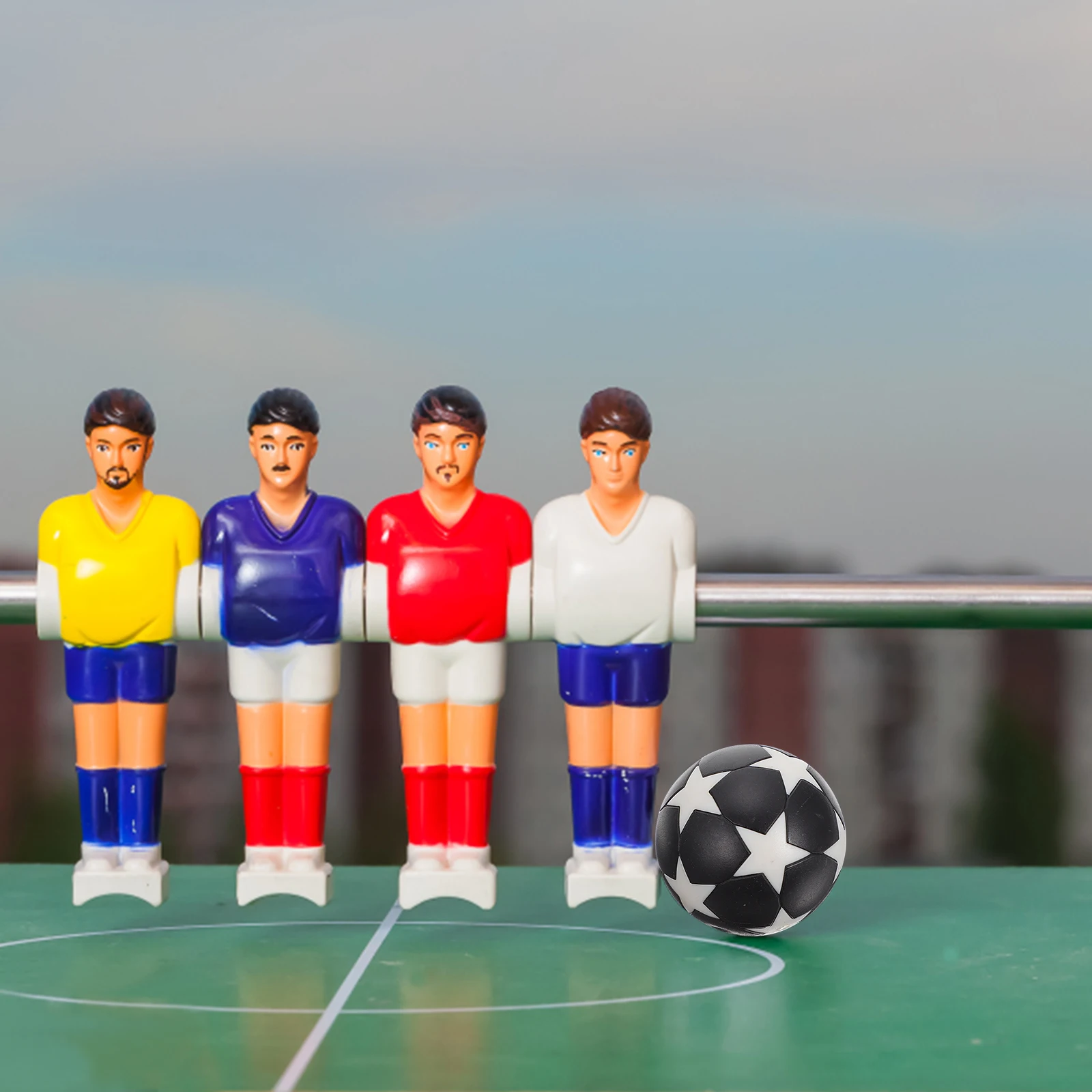 

18pcs Football Table Plastic Balls Soccer Balls Toy Colorful Kids Replacement Foosball Accessory Durable Plastic 32mm
