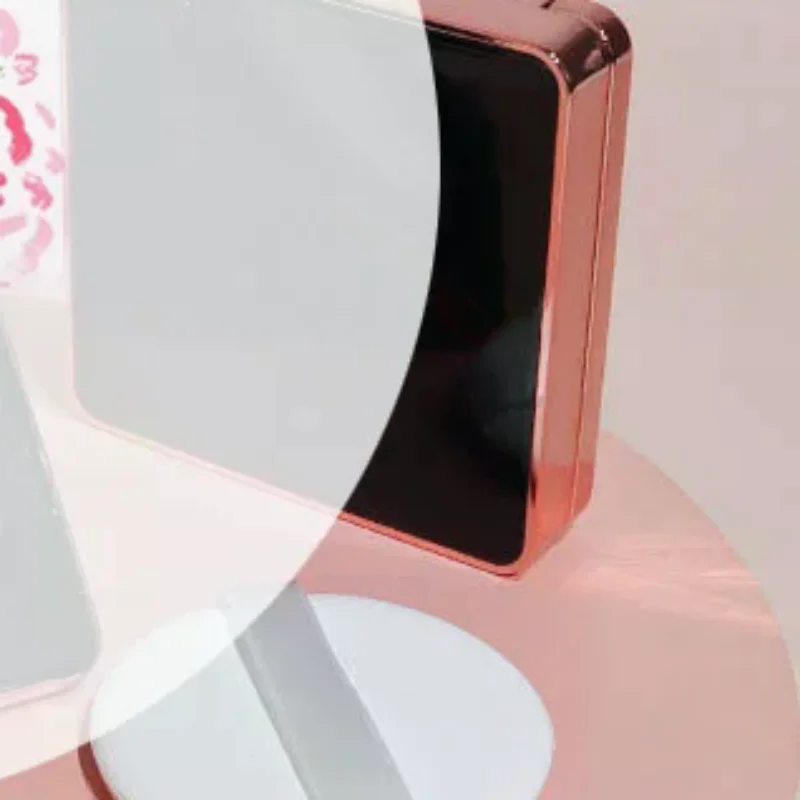 Pudełko na puder z poduszką powietrzną, przenośny pojemnik na kosmetyki z gąbeczką i lusterkiem do podkładu BB i kremu.