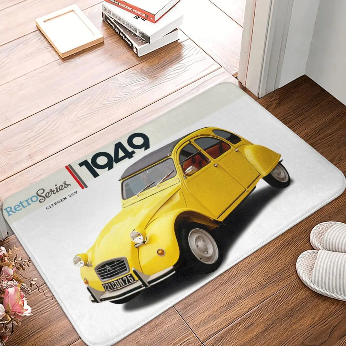 Citroen 2Cv Cozy Things For Hom Set For Queen Bed Weighted 40x60cm Carpet Polyester Floor Mats Bathroom Festivle Gifts