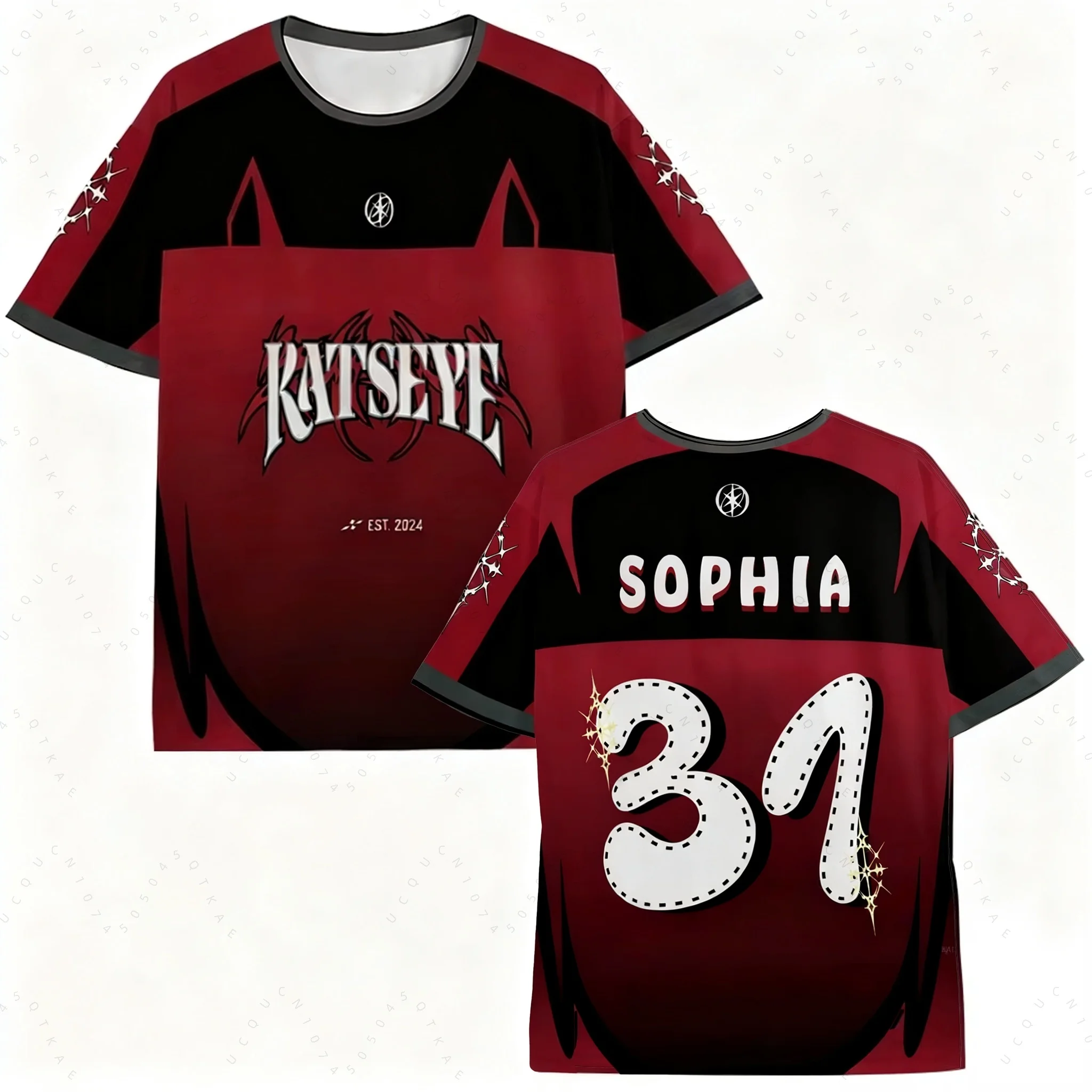 KATSEYE Jersey Korean Kpop Style Men's Motorcycle T-Shirt Vintage Men Women Clothes Adults Kids Sports Tees Clothing Y2k Tops