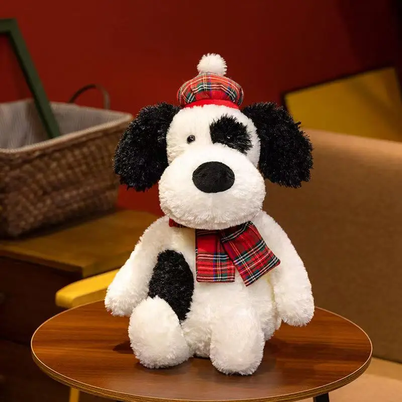 40/50 cm Neue Simulierte Englisch Gefleckte Hund Puppe Gefüllte Plüsch Spielzeug Cartoon Anime Nettes Geschenk für Kinder der Geburtstag Spaß Puppe