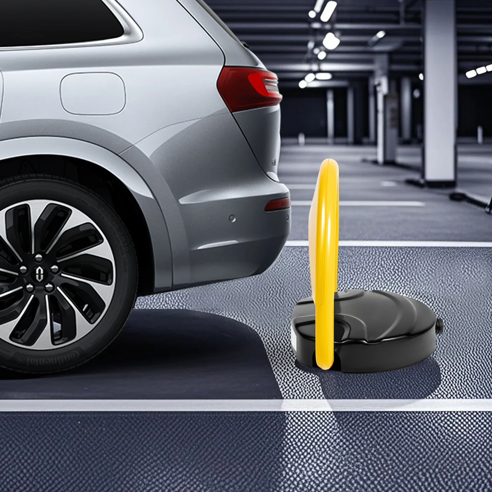 Brama parkingowa sterowana pilotem, z obrotem o 180 stopni, blokada parkingowa klasy ochrony z zasięgiem pilota 9 stóp.