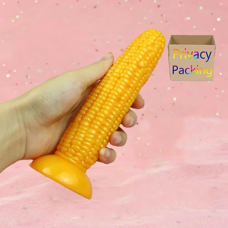 New 6.4\'\'Corn Dildo,Corn Cob ,Knobs ,Anal Vagina Plug,Soft Odorless Silicone ,Particle Surface Vagina Stimulate