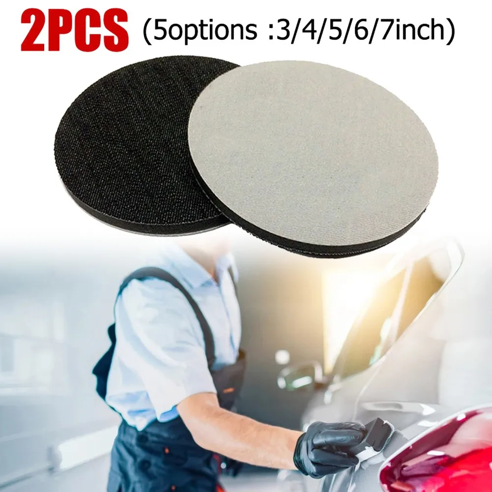 2pcs 3/4/5/6/7inch Orange Peel Removal Pad Car Polishing Pad Single Wetsanding Alternative Backing Plate Car Polisher Tool Part