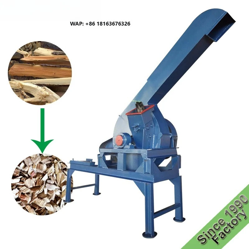 Weiwei High Quality 3 Point Hitch Pto Driven Tractor Wood Chipper Production Big Log Efficiency Cutting Bamboo Machine