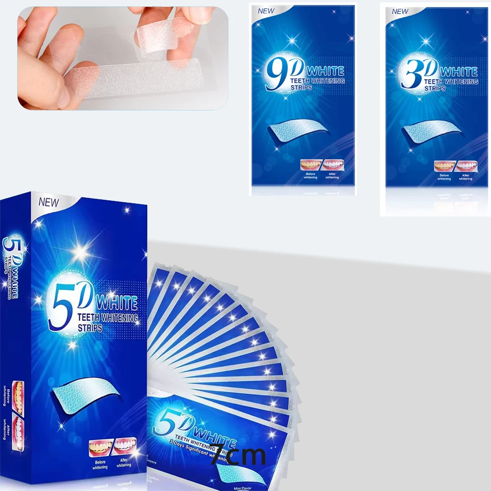 

3D/5D/9D Whitening Teeth Stickers White Teeth Gel Teeth Whitening Strips Clean Teeth Yellow Smoke Stains Tea Stains Oral Care
