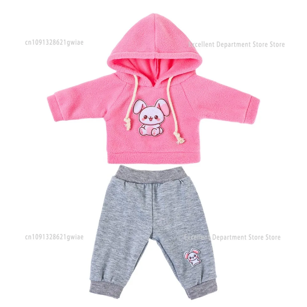2025 New Style Sports Sweatshirt Reborn Doll Clothes Set Suitable for 43cm Baby Doll 18 Inches Reborn Baby Doll Clothes