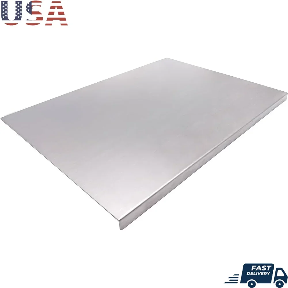 

Stainless Steel Cutting Board Large Heavy Duty Non-slip Easy to Clean Kitchen Meat Vegetables Fruits Baking Tray Dishwasher Safe