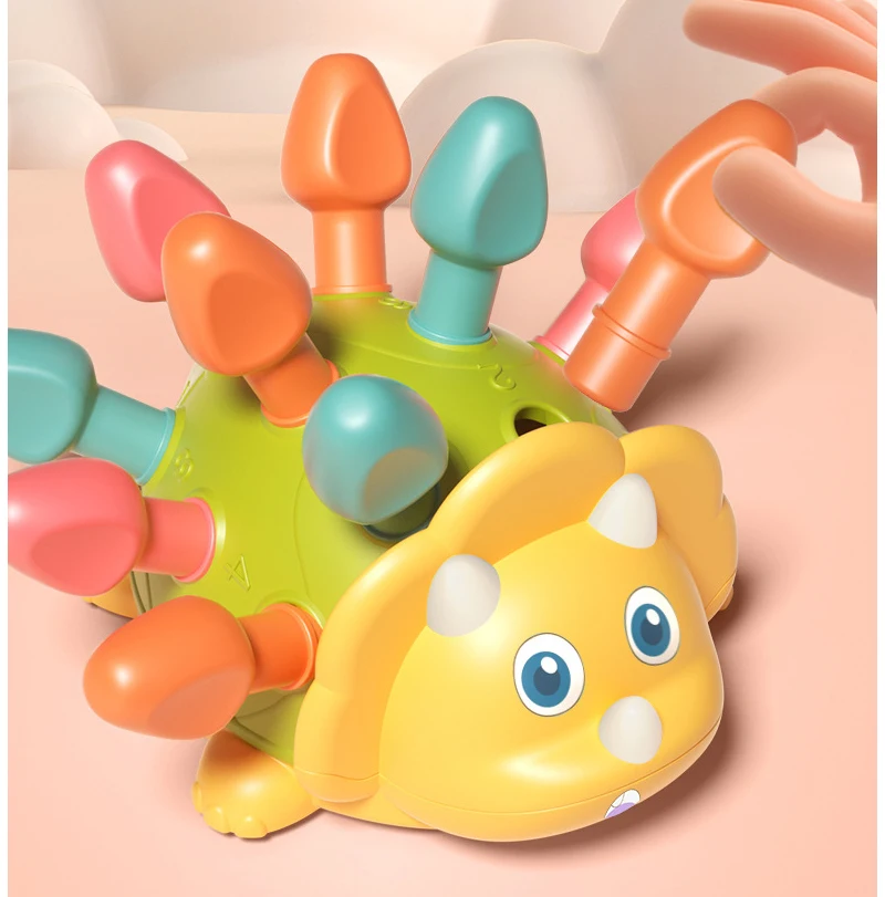 Umweltfreundliches sensorisches Babyspielzeug, Montessori-Babyspielzeug, Zugschnur, Fangen, frühes Lernspielzeug für Kinder