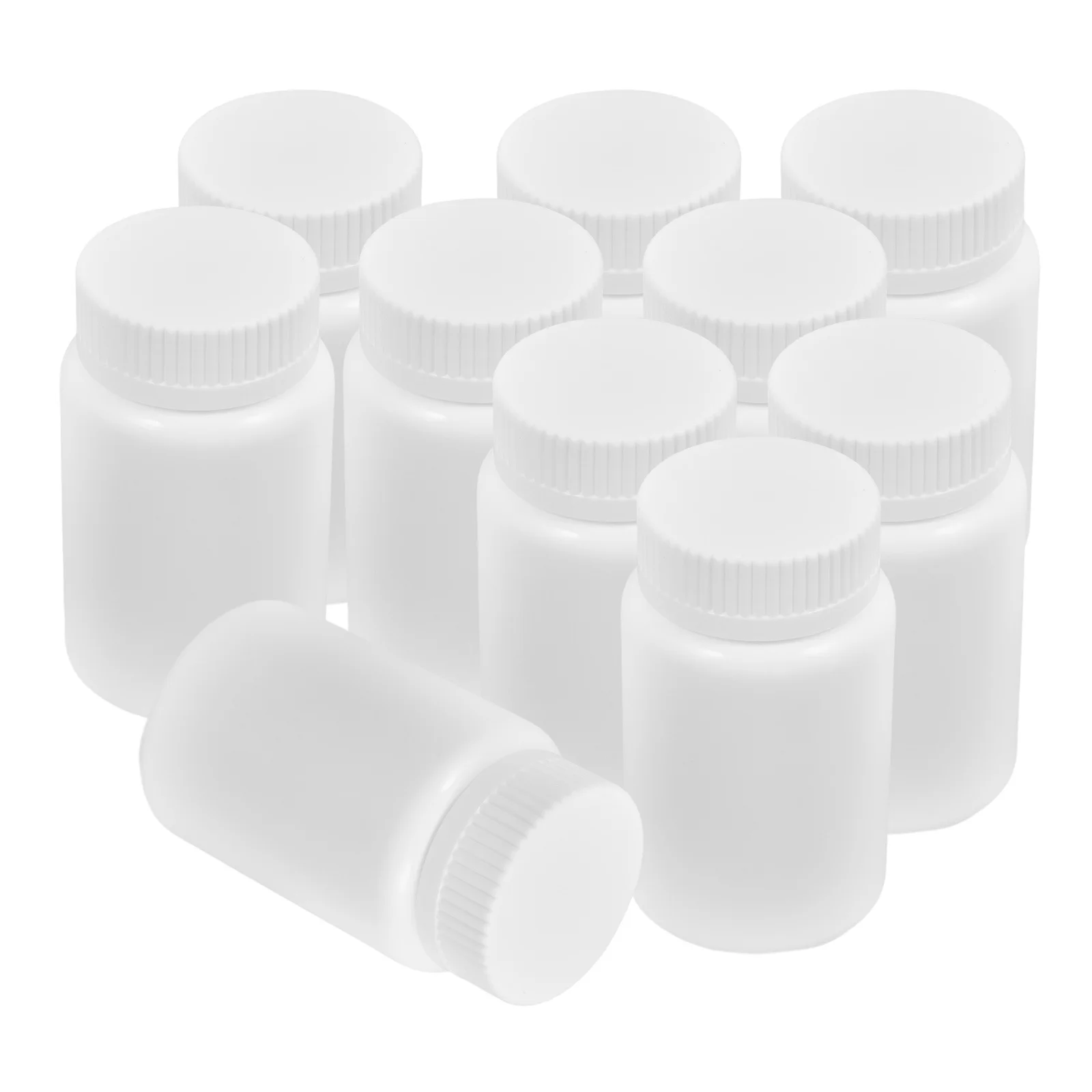 

OHPHCALL 100ml Plastic Pill Bottles Empty Medicine Containers with Caps Portable Small Reagent Storage for Tablets Liquid Powder