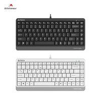 A4TECH Fk11 Wired Keyboard for Notebook and Desktop Business Portable Ultra-Thin Mini Mute 86 Key Office Keyboard PC Accessories