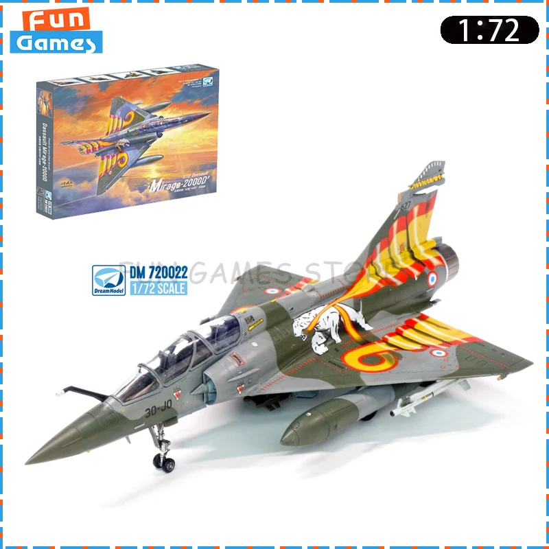 New Dream Model 1/72 France Dassault Mirage 2000D Attacker Assemble Model DM720022 Uncolored Collect Ornament Custom Toy Gift