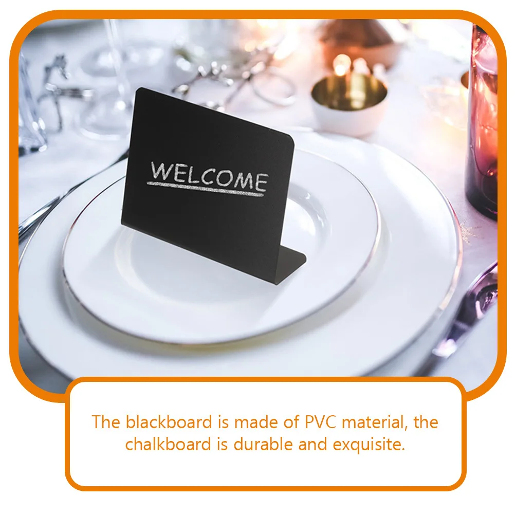 12Pcs Mini Blackboard Food Labels Multipurpose Writing Chalkboards Desktop Price Boards for Party Buffet Restaurant Menu Display