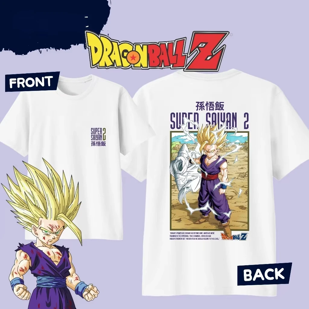 

Футболка хлопковая с принтом «Аниме Драгон Болл: Сон Гохан», летняя, унисекс, в стиле Харадзюку, модная повседневная уличная одежда, коллекция 2026 года