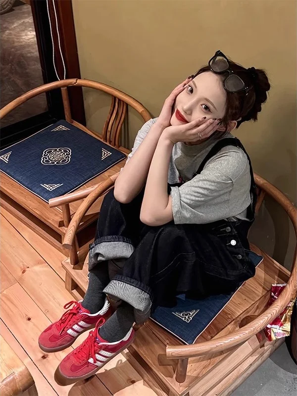 Summer New Women's Denim Overalls Loose Straight Casual Wide Leg Small Size High Waist Jeans Commute Sle Blue Color