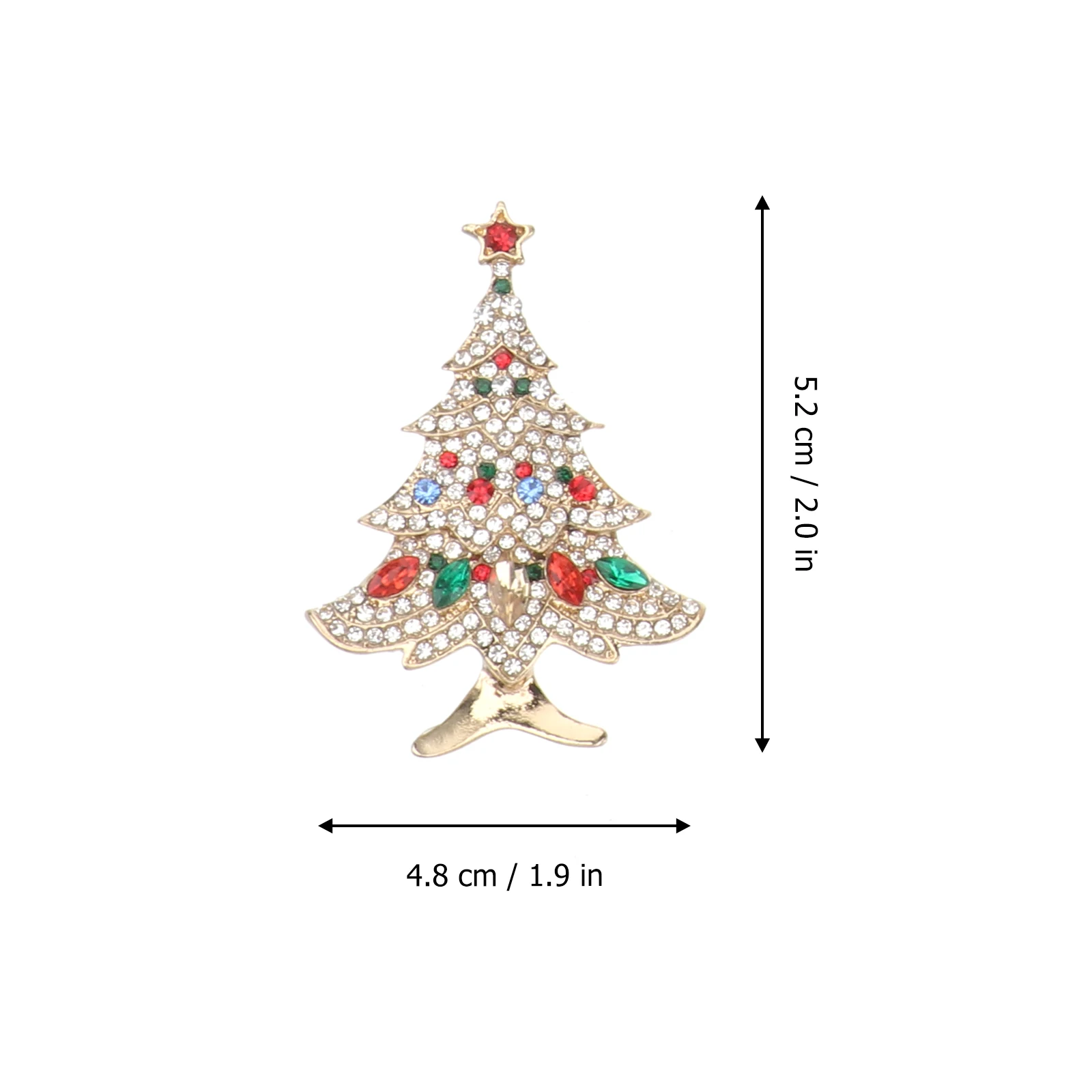 

9Pcs Christmas Brooch Pins Women Badge Tree Label Jewelry Gift Matching Bag Dress Hat Scarf Shawl Party Accessories
