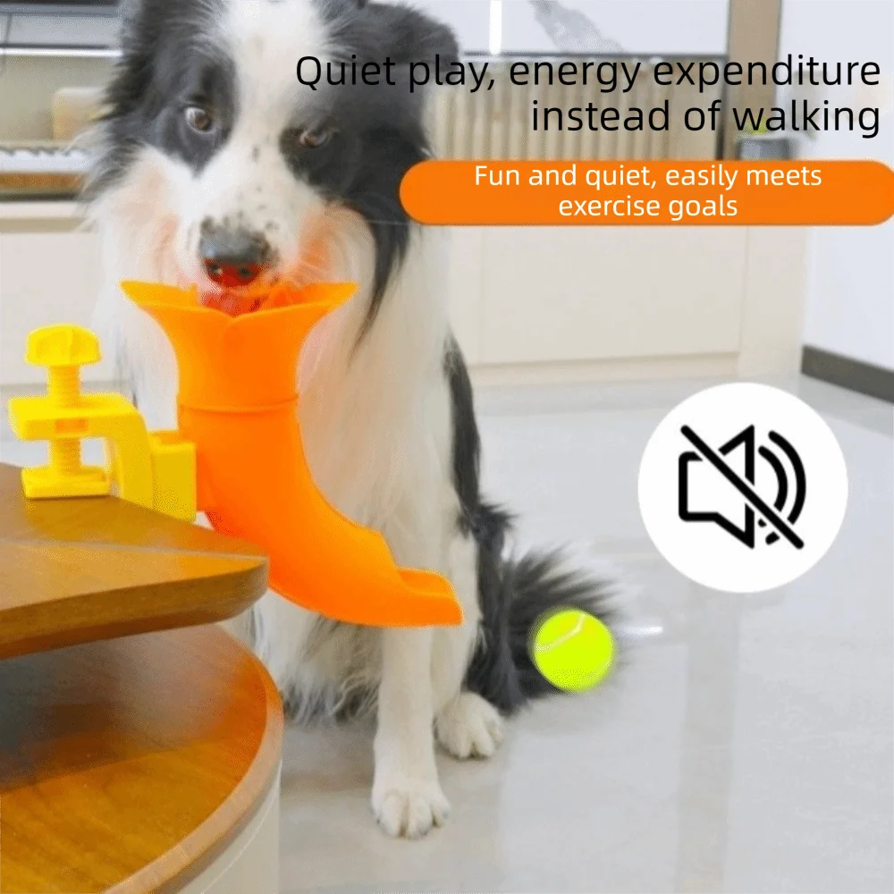 

Long-Distance Dog Ball Launcher Automatic Throwing Detachable Automatic Ball Thrower Smart Durable Dogs Chase Interactive Play