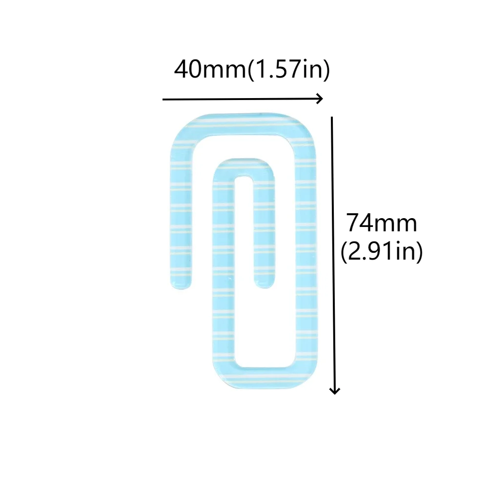 Симпатичная скрепка в форме полосатой закладки, креативный маркер ярких цветов, книжный маркер, декоративные простые закладки для чтения, читатели