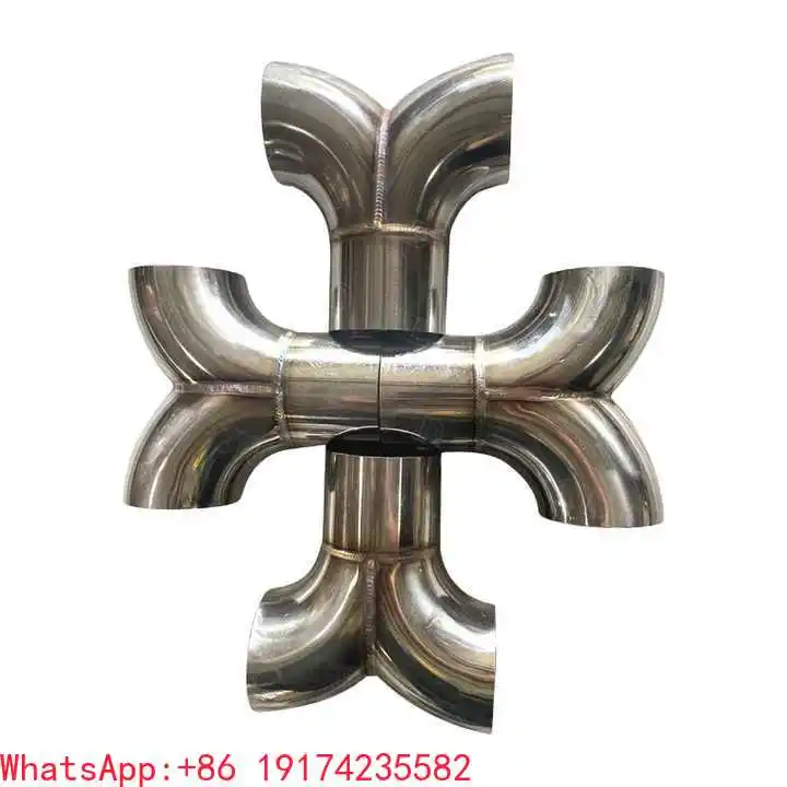 

SS304 Y-Pipe Exh-aust Elbow Bend Pip Butt Weld Automobile Exh-aust Pipe Muffler Turns