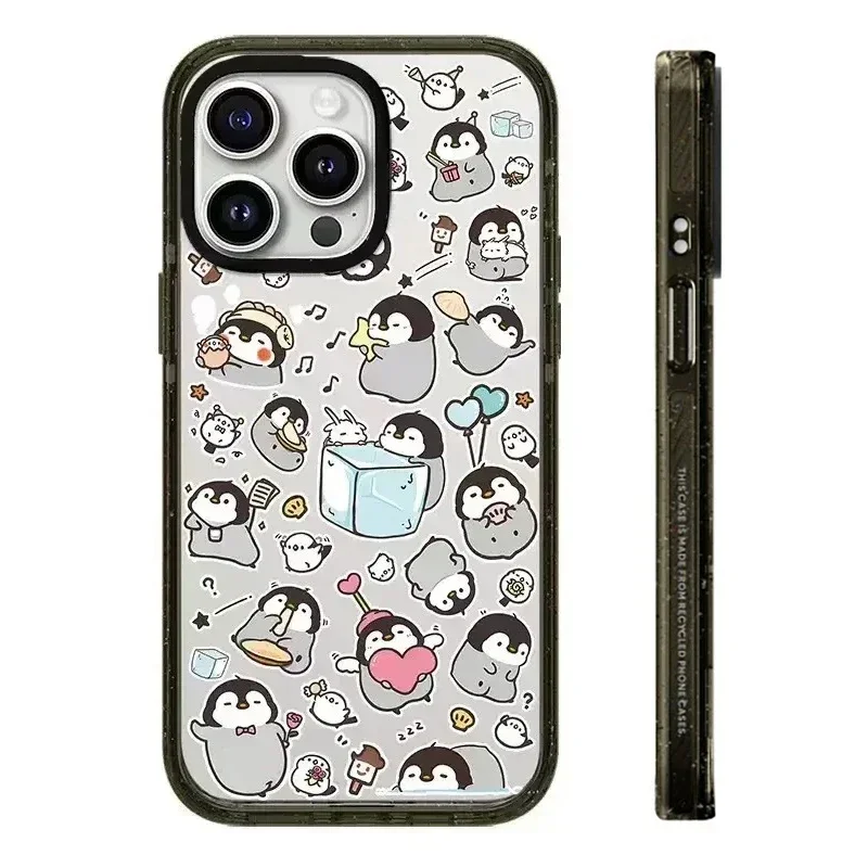 

Cute Penguin 2.0 Acrylic Black Border iPhone 11 12 13 14 15 Pro Max Case - Protective iPhone Case