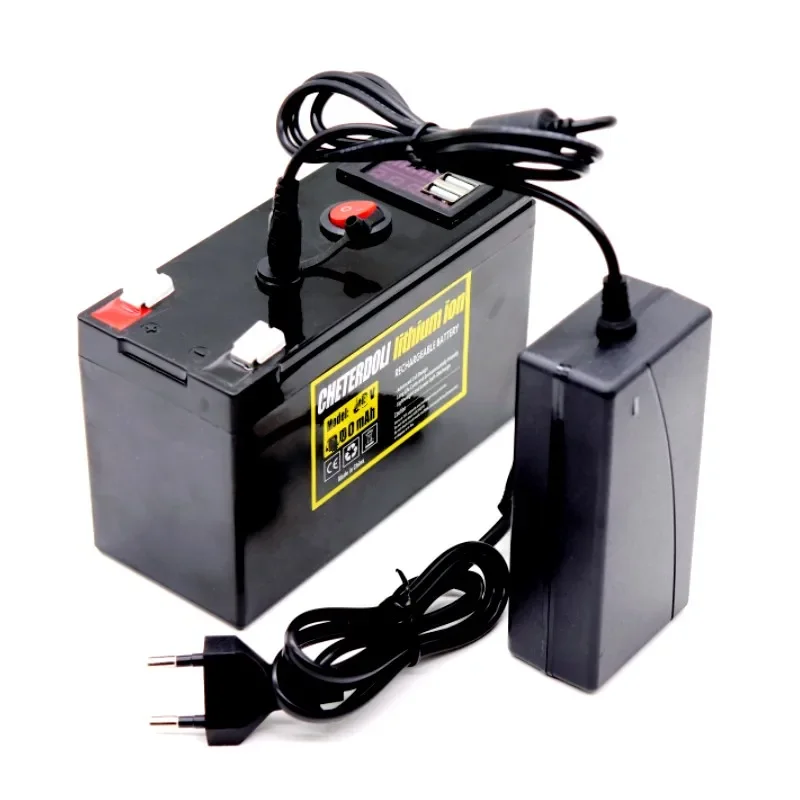 12V Battery 150Ah 18650 Lithium Battery Pack Rechargeable Battery for Solar Energy Electric Vehicle Battery+12.6v 3A Charger