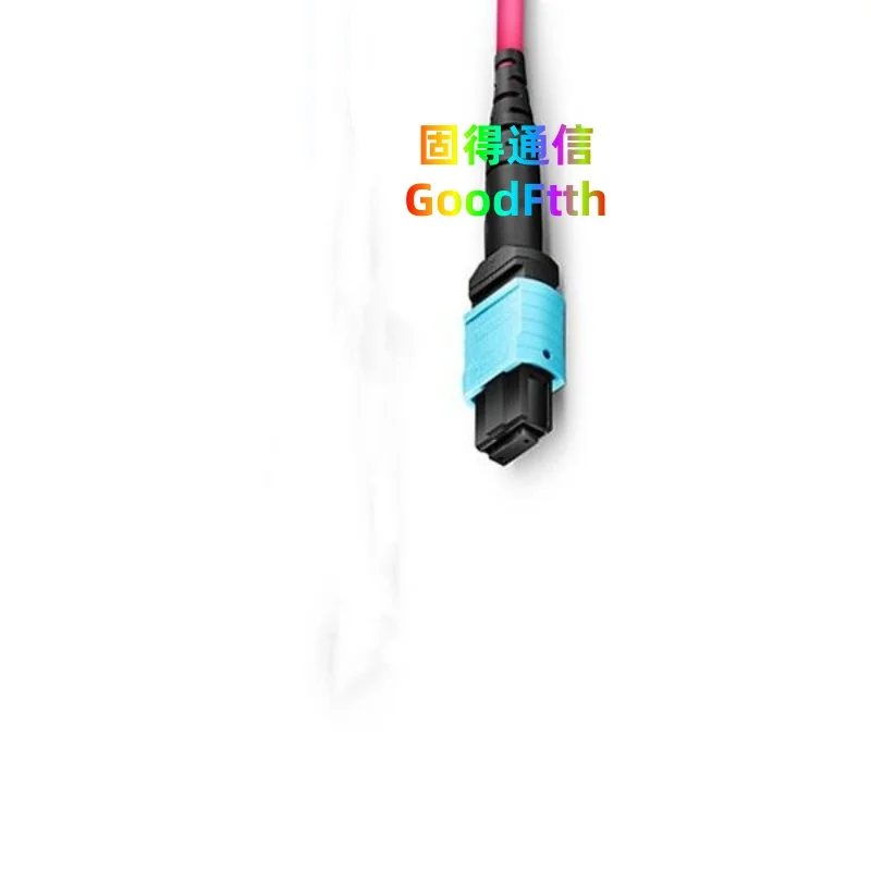 Cable de conexión para maletero MPO(F)-MPO(F) tipo B OM4, 12 núcleos, 1m, 2m, 3m, 5m, 6m, 8m, 10m, 15m, 20m, 25m, GoodFtth