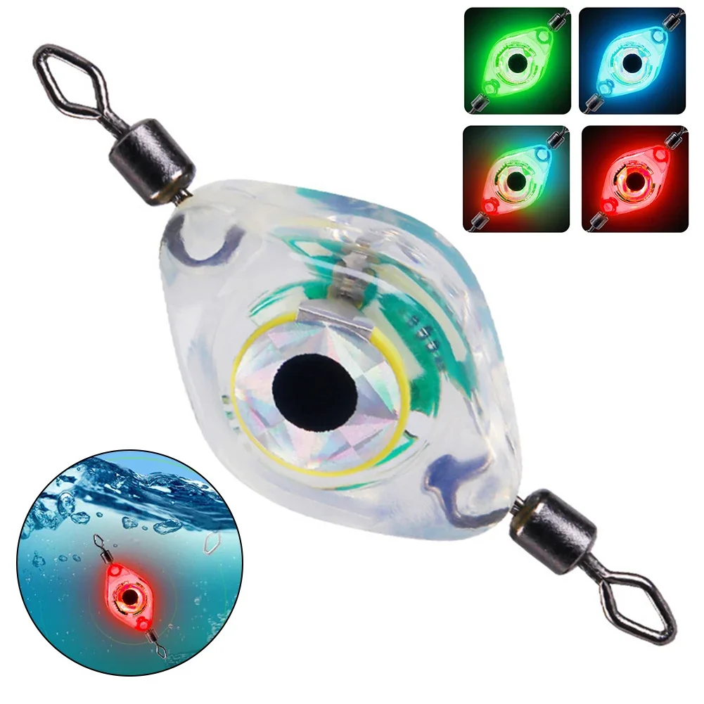 Lampa LED na ryby Mini Fishing Lure Light LED Underwater Eye Shape Fishing Squid Fishing Bait Luminous Lure For Attracting Fish Part