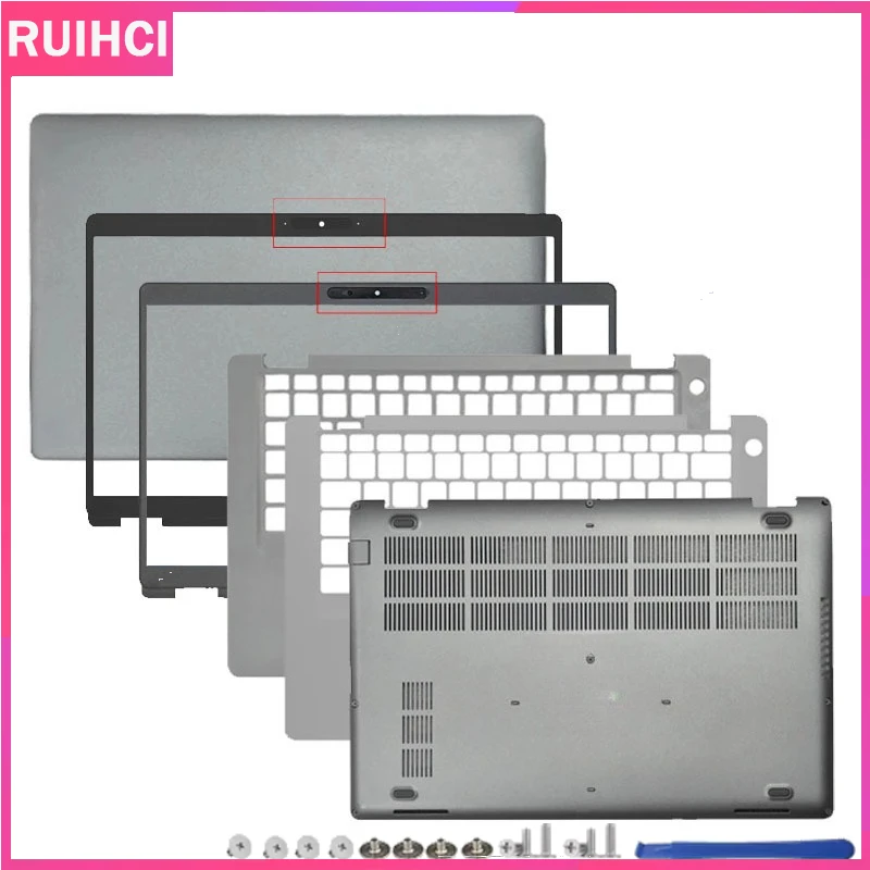 

New For DELL Latitude 5400 5410 5411 E5400 Laptop LCD Back Cover Front Bezel Frame Palmrest Top Case Bottom Shell Silver Housing