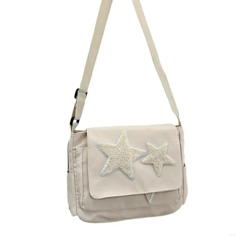 

2023 Crossbody Shoulder Bag Canvas Fashion School Bags with Star Pattern Large Capacity Versatile Bag for Girl 20CA