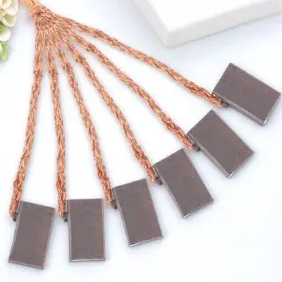 

6Pcs Carbon Brush Motor Copper Wire Durable Wear Resistant for Car Window Wiper Motor Repair Replacement Accessories